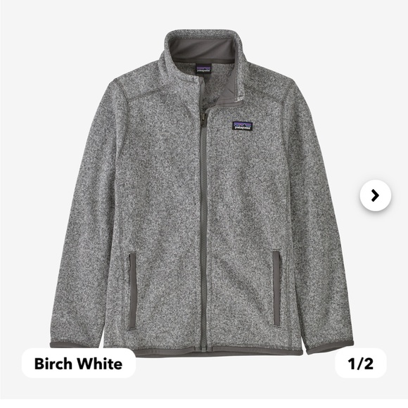 Patagonia kids Salt Grey Better Sweater Jacket - Picture 1 of 5